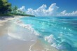 Tropischer Strand wie aus einem Gemälde: Klares blaues Wasser und weißer Sandstrand kreieren eine paradiesische Szenerie 13