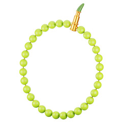 Poster - Ramadan icon concept on 3d rendering. 3d illustration prayer beads icon