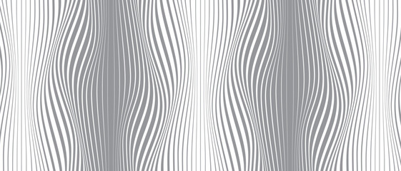 Aufkleber - abstract geometric line wave pattern vector illustration.