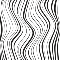 Aufkleber - abstract geometric line wave pattern vector illustration.