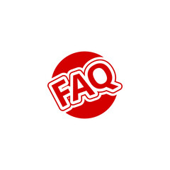 Canvas Print - Frequently Asked Questions icon isolated on transparent background