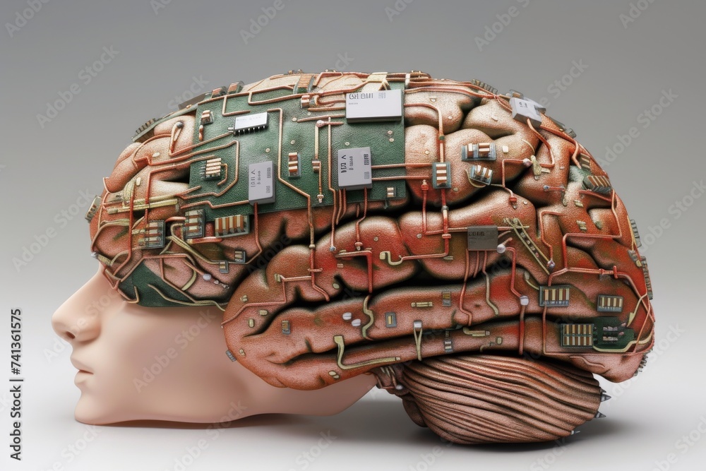 AI Brain Chip euv. Artificial Intelligence 3d integrated circuits mind ...