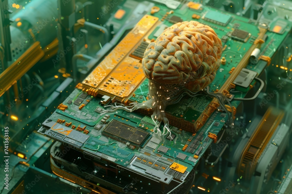 AI Brain Chip transistors. Artificial Intelligence healthtech startups ...