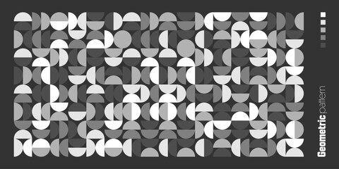 Wall Mural - geometric trendy pattern. modern background with simple elements. retro texture with basic geometric