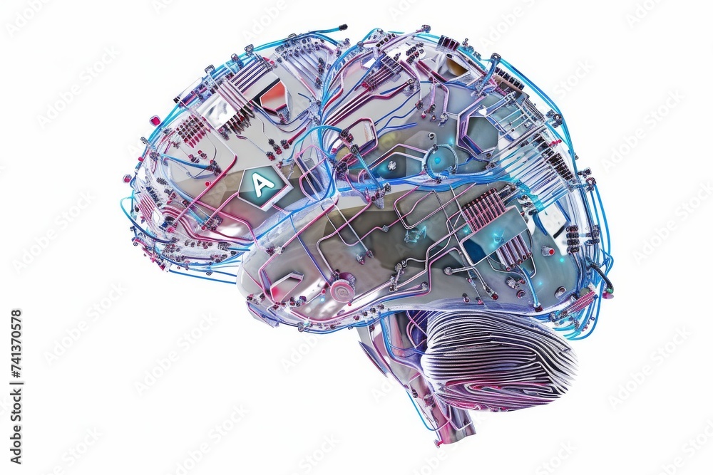 AI Brain Chip axon fasciculation. Artificial Intelligence stdp mind ...