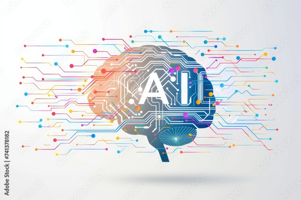 AI Brain Chip mental disorder. Artificial Intelligence developmental ...