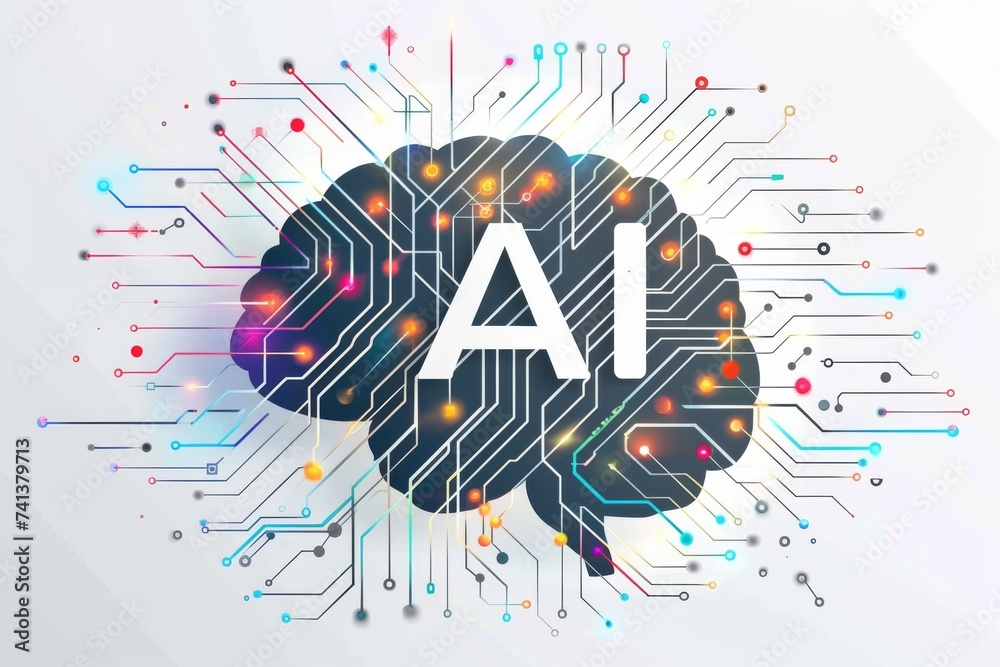 AI Brain Chip dac circuits. Artificial Intelligence amygdala mind ...