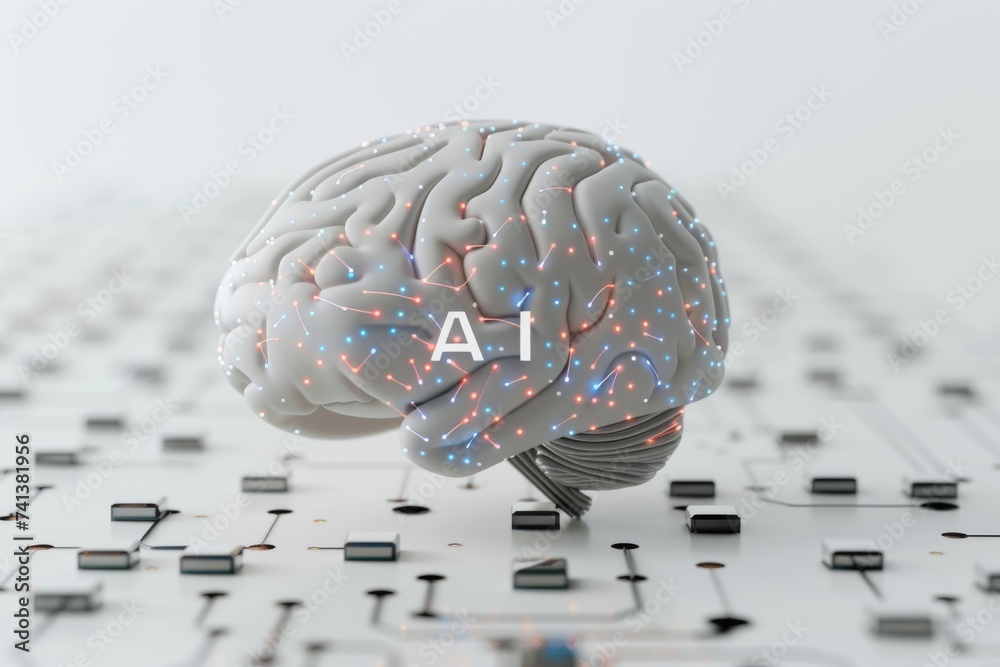 AI Brain Chip gsm circuits. Artificial Intelligence it governance mind ...