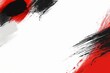 Artistic Intensity: Banner background featuring brutal red and black brush strokes with generous copy space - Ideal for digital art showcases, creative workshops, or International Artist Day
