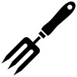 Gardening fork solid icon design 