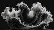 Black and white smoke, smoke wallpaper, wavy smoke and black screen wallpaper, 3d smoke wallpaper, smoke overly wallpaper, fog background