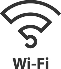 Poster - Free wi fi icon. Connection zone wifi vector symbol. Radio waves signal.