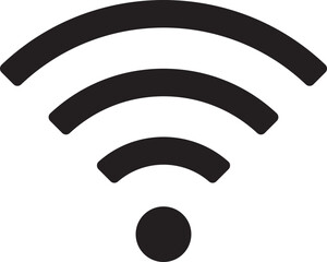 Poster - Wi Fi symbol signal connection. Vector wireless internet technology sign. Wifi network communication icon.