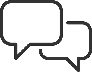 Poster - talk bubble speech icon. blank empty bubbles vector design elements. chat on line symbol template. d