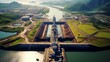 Stunning Aerial Image of the Miraflores Locks