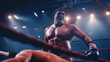 © redflower - Professional wrestler in the ring