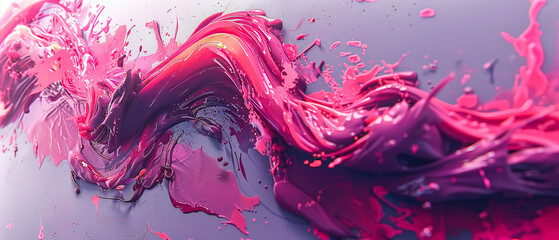 Poster - A mesmerizing mix of ink and water, creating an abstract pattern of vibrant colors and fluid beauty