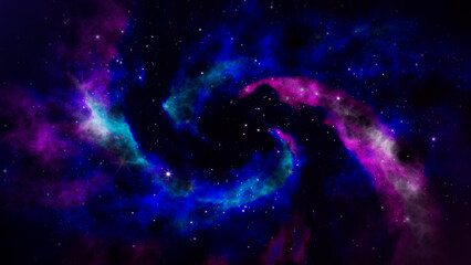 Wall Mural - galaxy space nebula background