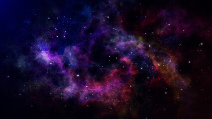 Wall Mural - galaxy space nebula background