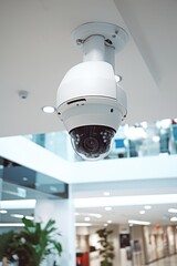 Poster - Surveillance camera installed on ceiling, suitable for security concepts