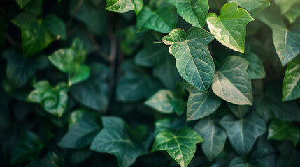 Wall Mural - Green leaves background