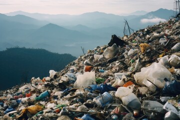 Poster - Environmental pollution concept, suitable for articles on waste management