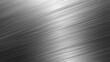 Close up of a diagonal striped pattern on silver stainless steel texture