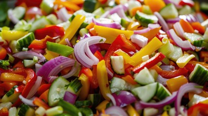 Sticker - Fresh vegetable salad,healthy food