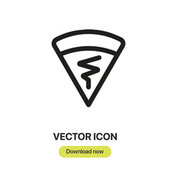 Aufkleber - Crepe icon vector. Linear-style sign for mobile concept and web design. Crepe symbol illustration. Pixel vector graphics - Vector.	
