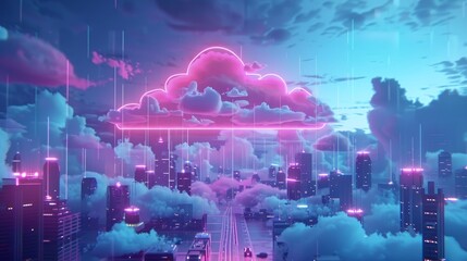 Poster - Animated explainer video on how cloud computing enables remote work, connecting people across distances