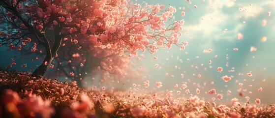 Wall Mural - beautiful spring flowers