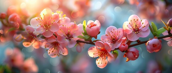 Wall Mural - beautiful spring flowers