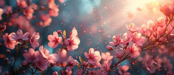 Wall Mural - beautiful spring flowers