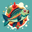 Fish animal sea pet vector illustration cartoon pretty cute perfect beautiful amazing
