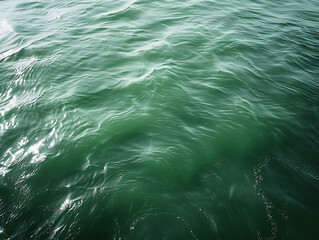 Wall Mural - an aerial view of green sea in the style of sparkling