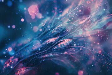 Poster - An abstract slide background for showcasing digital content. Background image. Created with Generative AI technology.