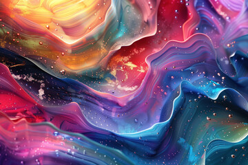Poster - An abstract slide background for showcasing digital content. Background image. Created with Generative AI technology.