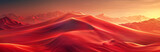 Fototapeta Fototapety z naturą - abstract landscape with waves on a red background