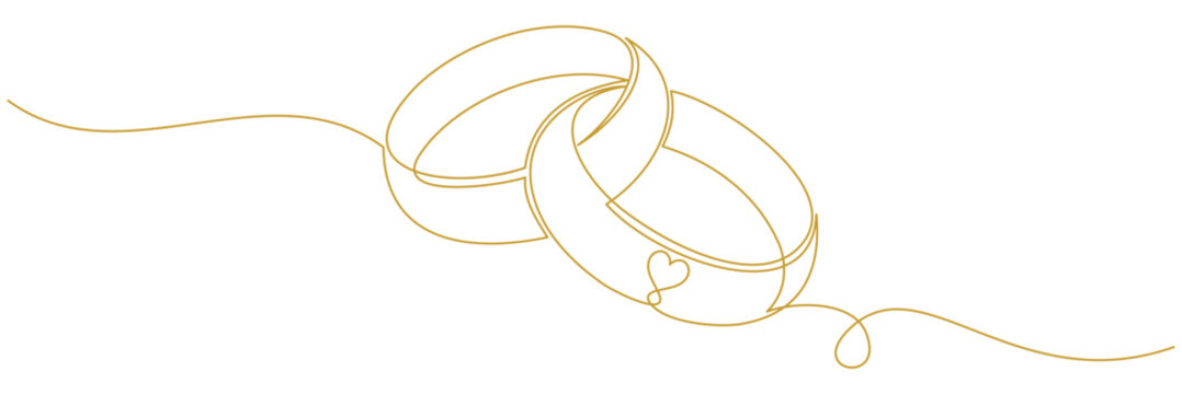 outline of the wedding ring