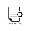 © fiyu - file setting icon , document icon
