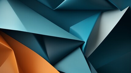 Wall Mural - Macro image of paper folded in geometric shapes, three-dimensional effect, abstract background