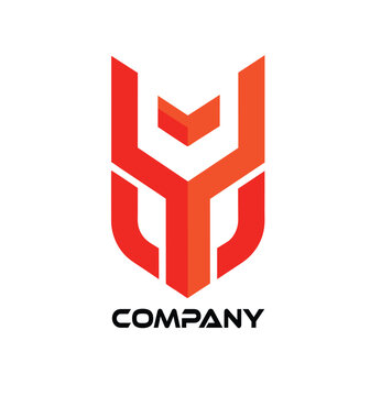 V logo elegant brand, latter v logo with three circle good for company logos