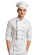© PNG&Background Image - Young Caucasian chef standing proudly and looking at the camera, Commis Chef. isolated, transparent background, no background. PNG.