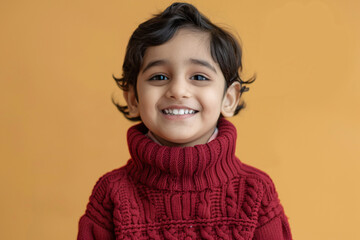 Wall Mural - portrait of a child with school uniform for advertisement