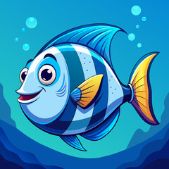 illustration of fish in the water