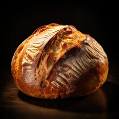 Delicious bread isolated on table