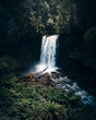 © AmazingAerialAgency - Aerial drone view of the victorian forest and waterfall in the Great Otway National Park, Victoria, Australia.