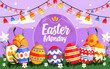 Creative happy Easter Monday background