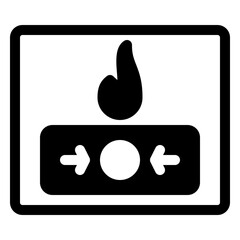 Sticker - fire alarm icon