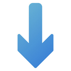 Sticker - down arrow icon